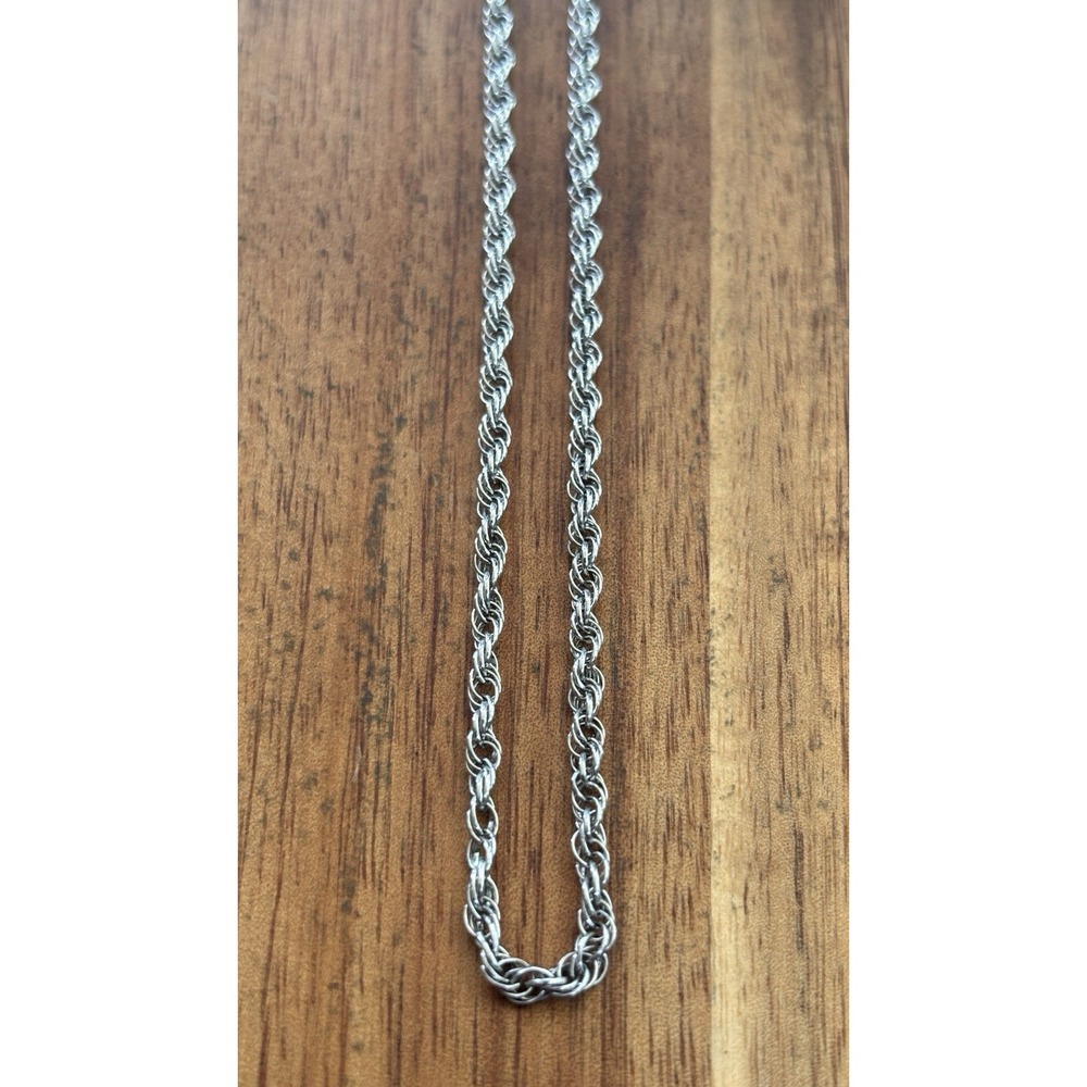 925 Sterling Silver Rope Chain 9.8 Grams 24 Inches